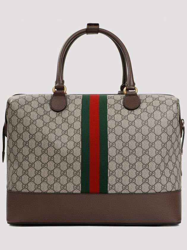 GG Supreme Web Band Duffel Bag Beige - GUCCI - BALAAN 3