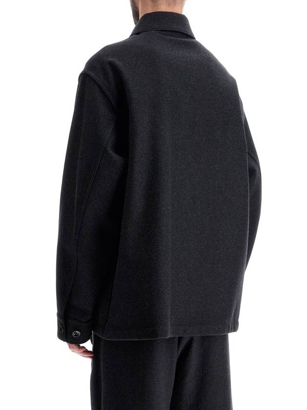 One Pocket Over Long Sleeve Shirt Black - LEMAIRE - BALAAN 4