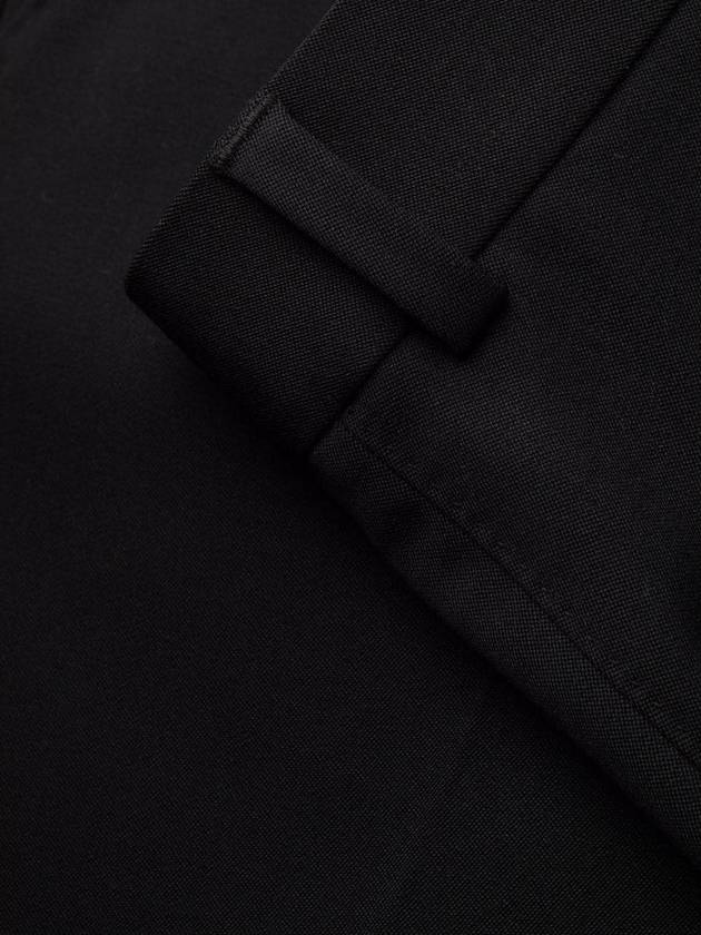 Men's Stretch Wool Blend Straight Pants Black - VALENTINO - BALAAN 12