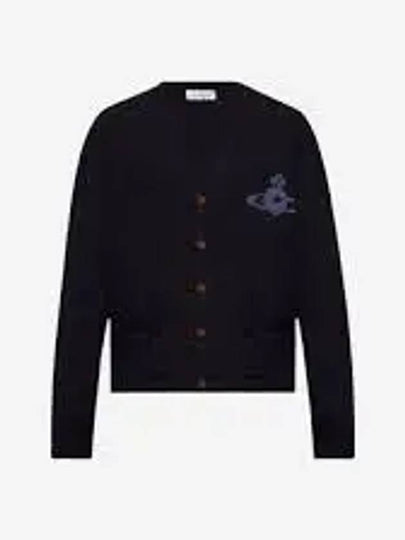 Alex Sphere Intarsia Cardigan Black - VIVIENNE WESTWOOD - BALAAN 2