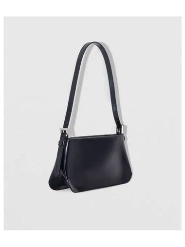 Dulce Semi Patent Leather Shoulder Bag Black - BY FAR - BALAAN 1