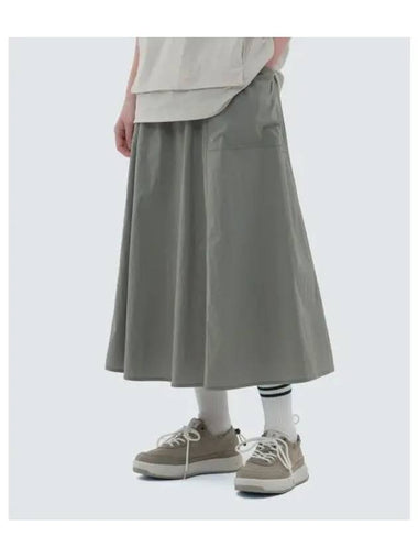 Root Women s Flare Skirt Light Khaki S24MWRSK61 - SNOW PEAK - BALAAN 1