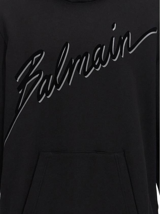 Balmain Velvet Logo Hoodie - BALMAIN - BALAAN 4