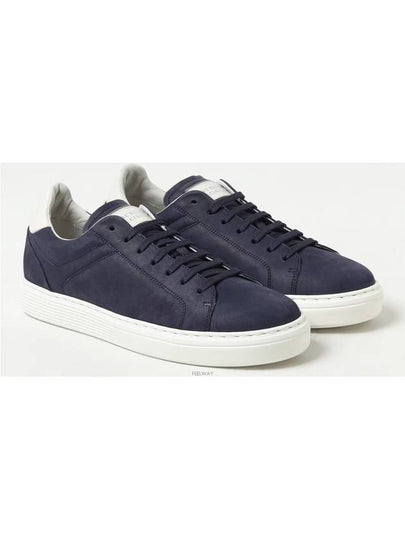 Suede Low Top Sneakers Navy - BRUNELLO CUCINELLI - BALAAN 2