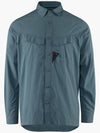 Men's Syn Regular Fit Long Sleeve Shirt Thistle Blue - KLATTERMUSEN - BALAAN 2