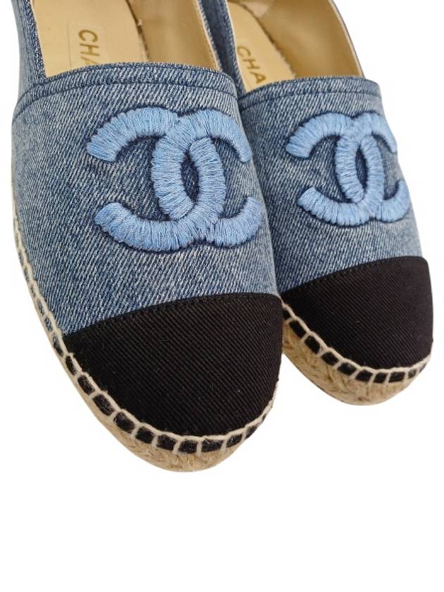 G29763 CC logo denim espadrille - CHANEL - BALAAN 3