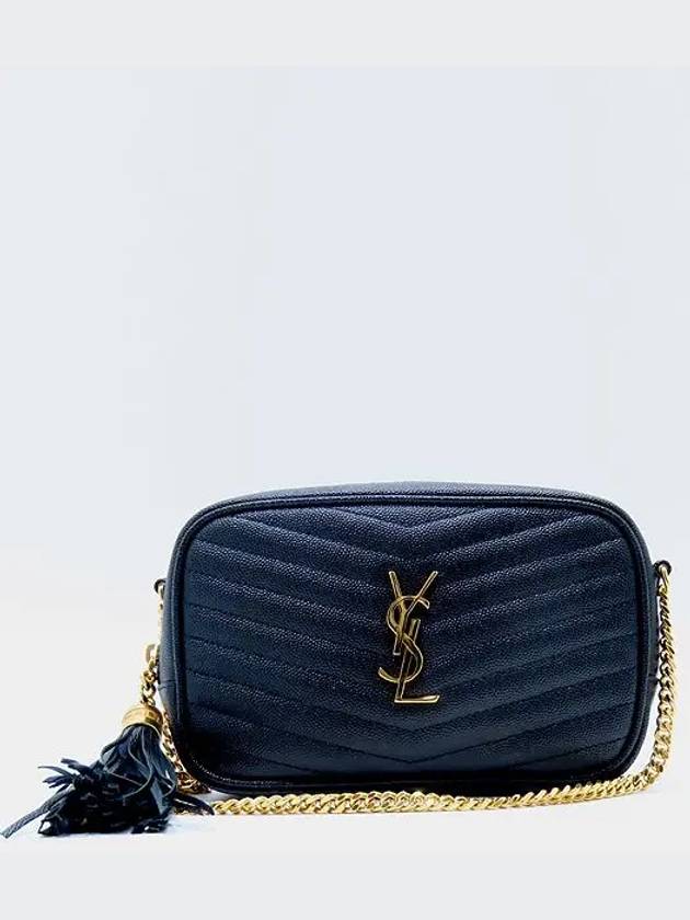 YSL Yip 612579 Matelasse Lu Mini Camera Cross Bag - SAINT LAURENT - BALAAN 1