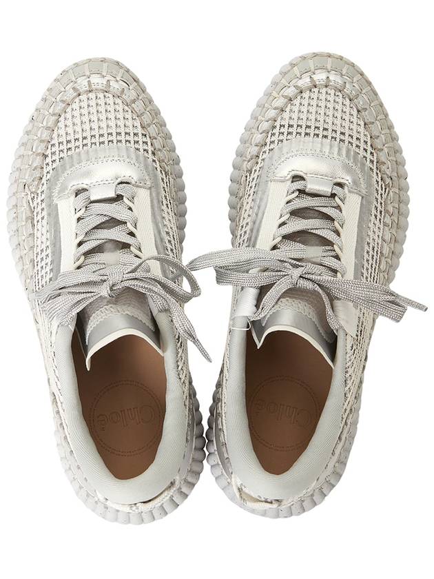 Nama Low Top Sneakers Silver - CHLOE - BALAAN 3