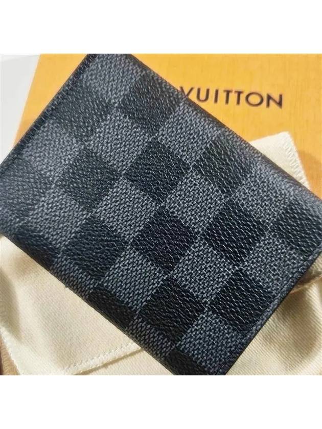 Damier Envelope Business Card Wallet Graphite - LOUIS VUITTON - BALAAN 3