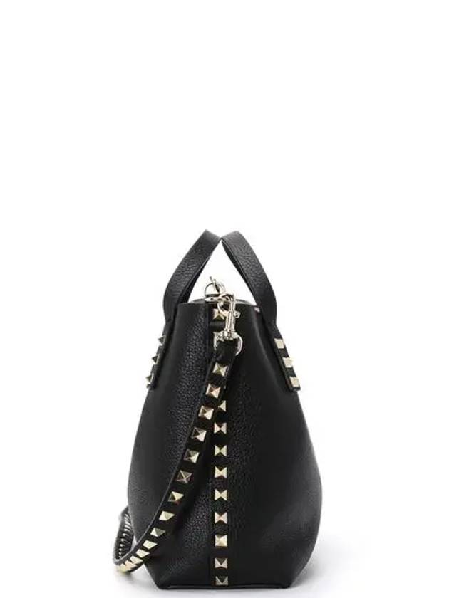 Stampalce Rockstud Tote Bag 26 Black 3W2B0K11 VSN 44A - VALENTINO - BALAAN 2