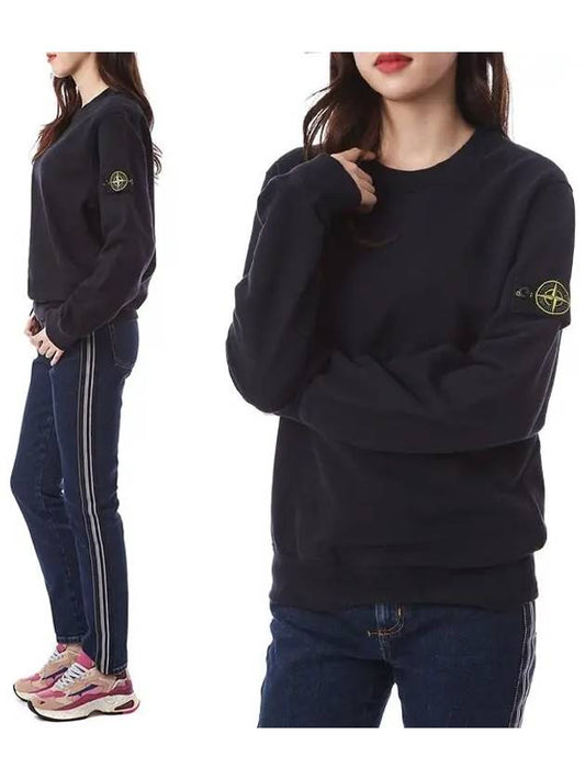 Wappen Patch Crew Neck Sweatshirt Navy - STONE ISLAND - BALAAN 2