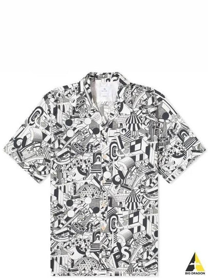 Jack World Vacation Print Short Sleeve Shirt White - PAUL SMITH - BALAAN 2