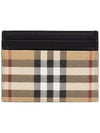 Vintage Check Card Wallet Beige - BURBERRY - BALAAN 3