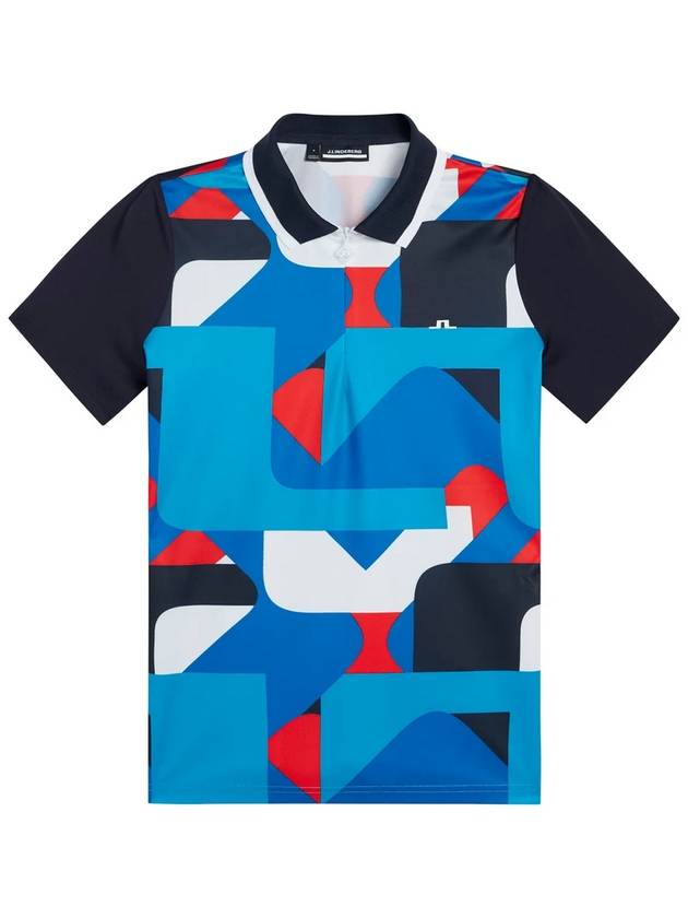 Golf Short Sleeve Antonia Print Polo ANTONIA PRINT POLO - J.LINDEBERG - BALAAN 2