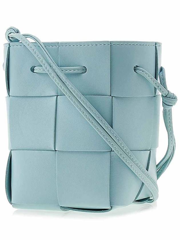 Intrecciato Cassette Small Bucket Bag Blue - BOTTEGA VENETA - BALAAN 3