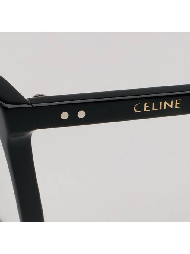 Eyewear Logo Square Eyeglasses Black - CELINE - BALAAN 6