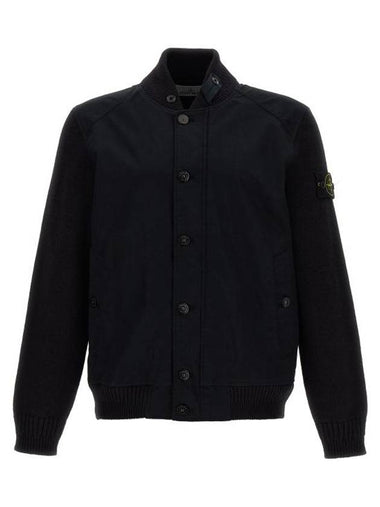 Bio Raso Light Cover Bomber Jacket Navy - STONE ISLAND - BALAAN 1