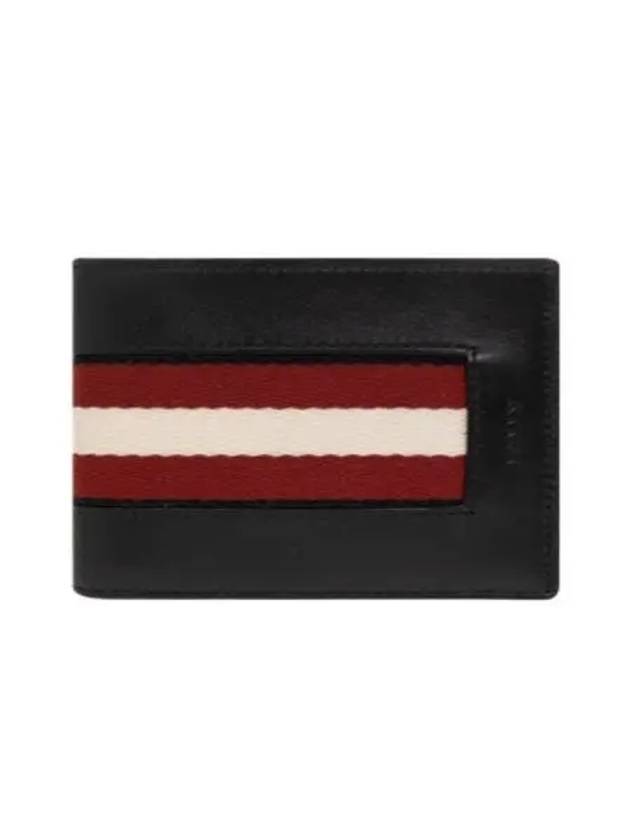 Striped half wallet black 598433 22369 - BALLY - BALAAN 1