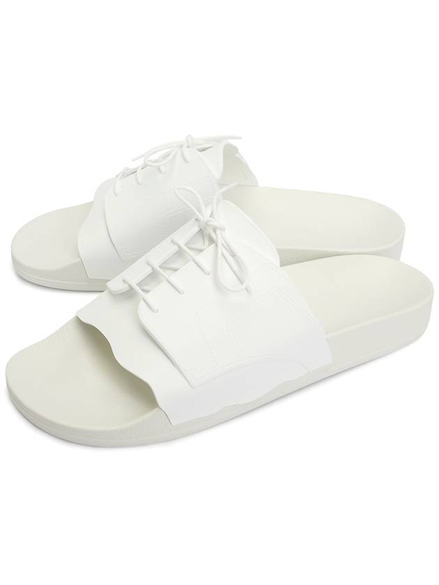 Men's Lace Up Pool Slippers White - MAISON MARGIELA - BALAAN 2