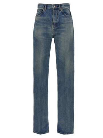 Denim Straight Pants 795350Y13KD4423 - SAINT LAURENT - BALAAN 1