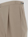 Typewriter Fit 5 Slacks Beige - THOM BROWNE - BALAAN 2