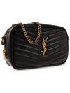 Lou Small Leather Cross Bag Black - SAINT LAURENT - BALAAN 6