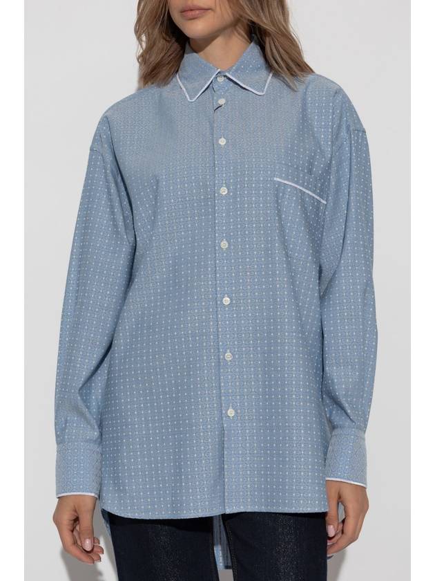 Etro Patterned Shirt, Women's, Blue - ETRO - BALAAN 3