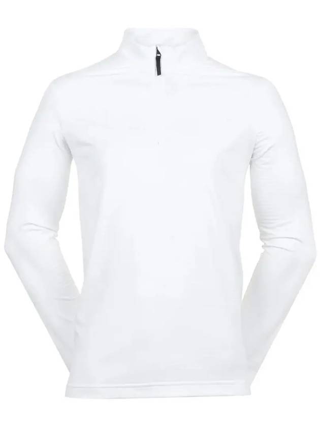 Golf Dri Fit Victory Half Zip Long Sleeve T-Shirt White - NIKE - BALAAN 2