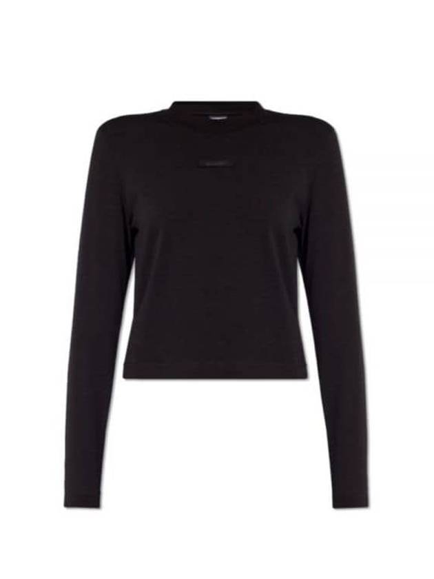 Le Gros Grain Manches Long Sleeve T-Shirt Black - JACQUEMUS - BALAAN 2