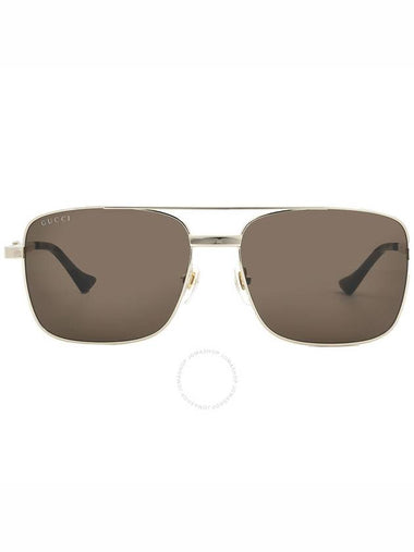 Gucci Brown Navigator Men's Sunglasses GG1441S 002 58 - GUCCI - BALAAN 1