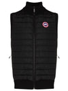 Hybrdige Slim Fit Merino Wool Padding Vest Black - CANADA GOOSE - BALAAN 1