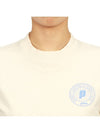 Prince Logo Print Cotton Short Sleeve T-Shirt Cream - SPORTY & RICH - BALAAN 7