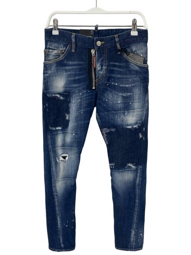 Men's Dark Reveal Wash Sexy Twist Jeans Blue - DSQUARED2 - BALAAN 3