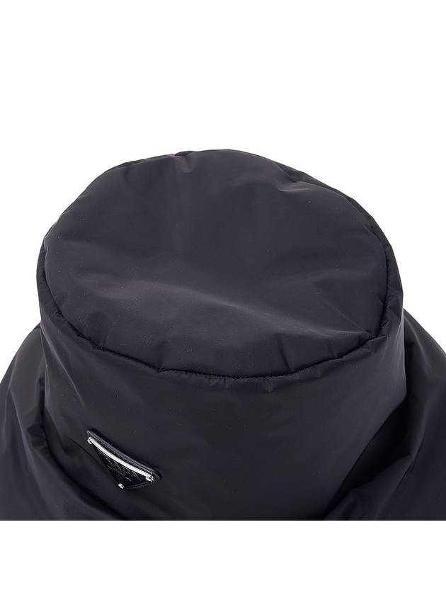 Triangle Logo Bucket Hat Black - PRADA - BALAAN 10