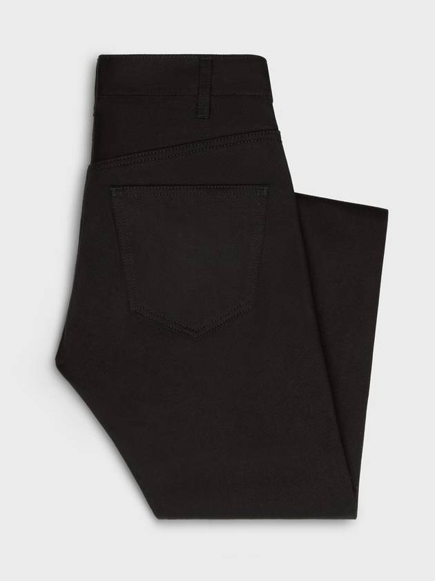 Demin Straight Pants Vintage Pure Black - CELINE - BALAAN 3