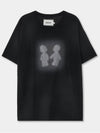 Sulfur Dyed Boy&Girl Print T Shirt_Dusty Black_W - KINETO - BALAAN 3