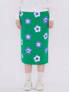 Flower H Line Skirt Green - METAPHER - BALAAN 2