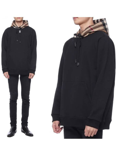 Men's Cotton Blend Hoodie Black - BURBERRY - BALAAN 2