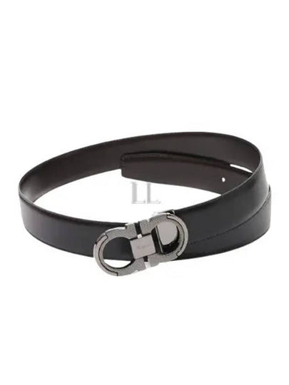 Free Cutting Reversible Belt Black - SALVATORE FERRAGAMO - BALAAN 2