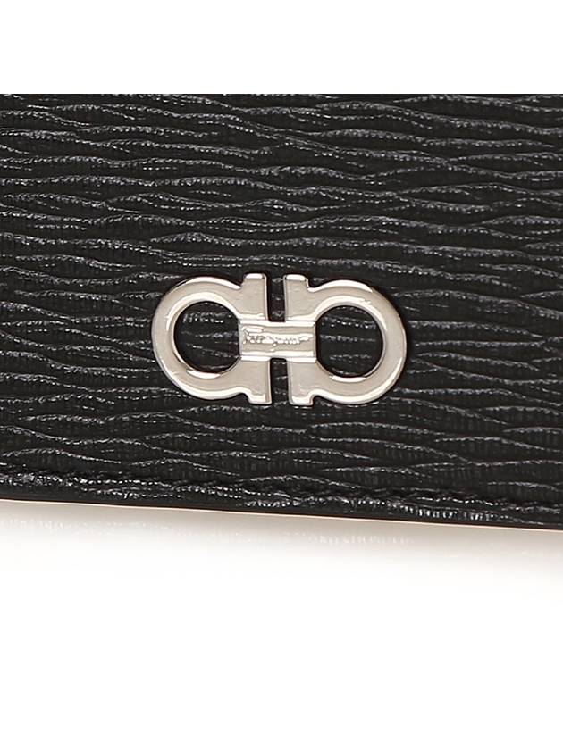 Gancini Card Wallet Black - SALVATORE FERRAGAMO - BALAAN 7