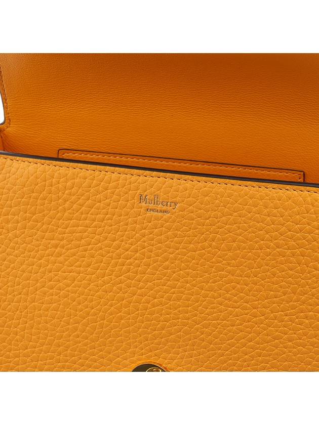 Small Darley Satchel Logo Calfskin Cross Bag Yellow - MULBERRY - BALAAN 11