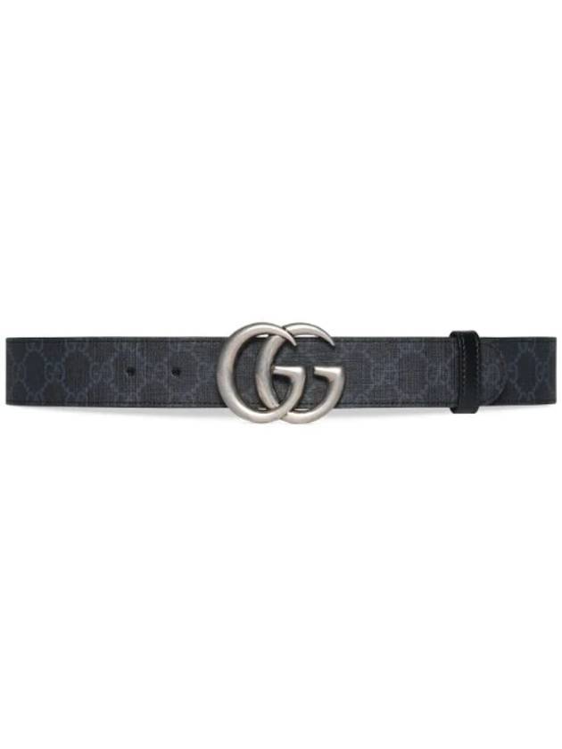 GG Marmont Reversible Leather Belt Black - GUCCI - BALAAN 1