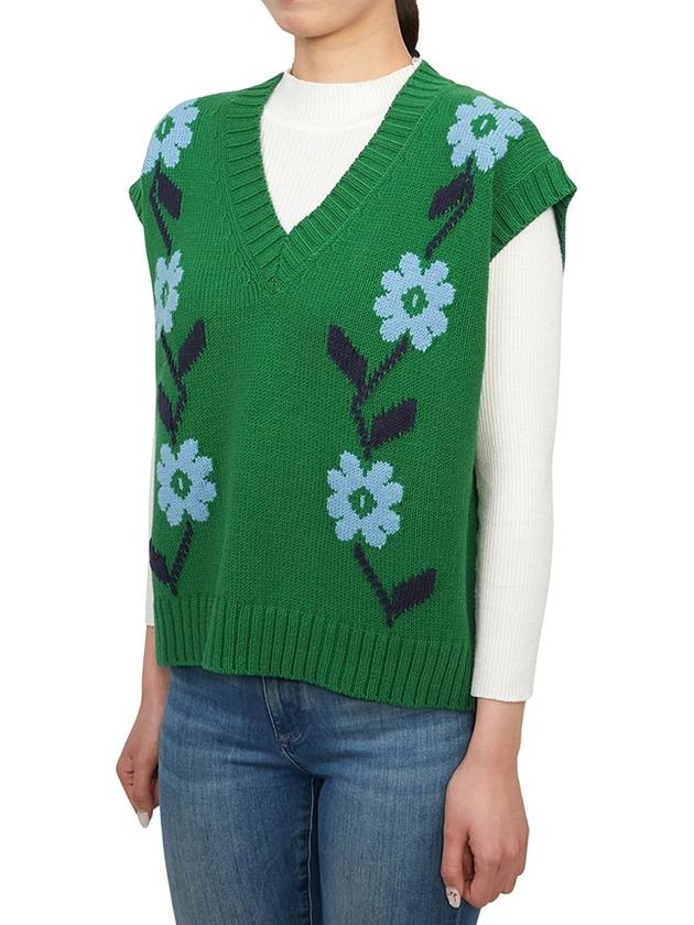 Austrian Knit Vest Green - MAX MARA - BALAAN 3