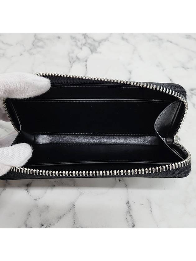 Embossed Numeric Logo Zip Around Long Wallet Black - MAISON MARGIELA - BALAAN 11