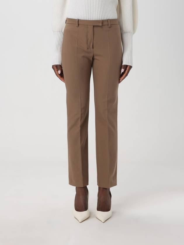 Fatina Rayon Straight Pants Brown - S MAX MARA - BALAAN 1