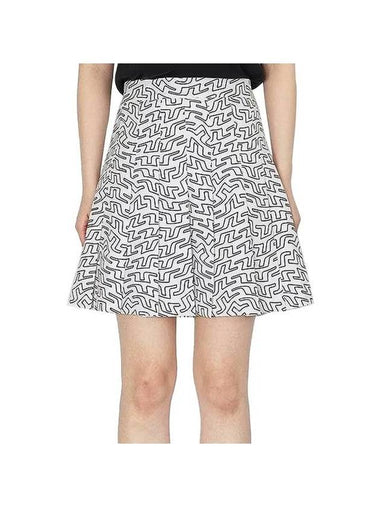 Golf Adina Print Skirt White - J.LINDEBERG - BALAAN 1