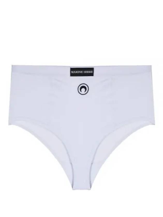 24 WUW011CJER0011 WH10 Organic Cotton Ribbed Briefs - MARINE SERRE - BALAAN 1