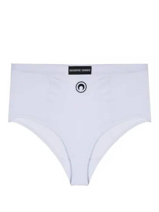 24 WUW011CJER0011 WH10 Organic Cotton Ribbed Briefs - MARINE SERRE - BALAAN 1