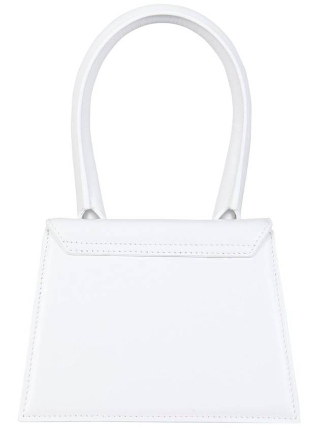 Le Chiquito Moyen Medium Leather Tote Bag White - JACQUEMUS - BALAAN 6