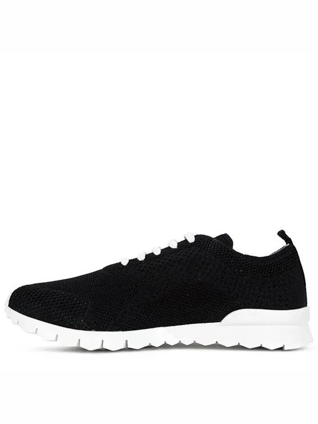 Fit Knit Low Top Sneakers Black - KITON - BALAAN 3